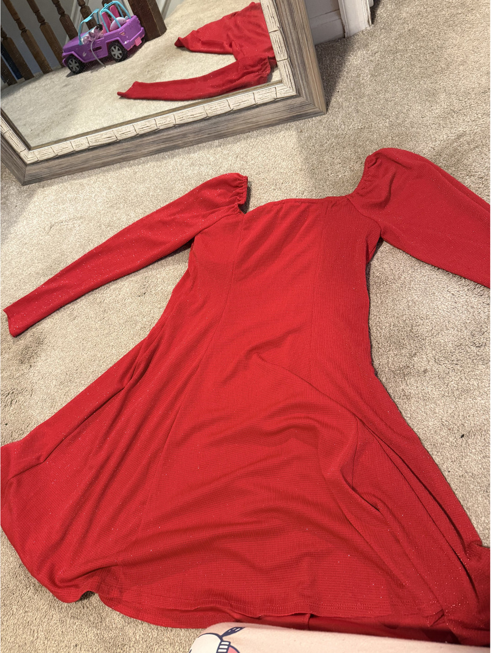 Lily Rose red long sleeve dress